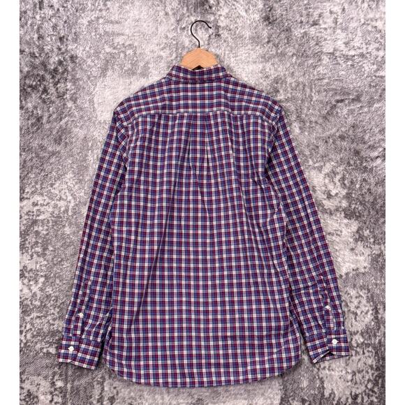 J Press Shirt Large Mens Cotton Madras Plaid Button Down Long Sleeve - Picture 3 of 8